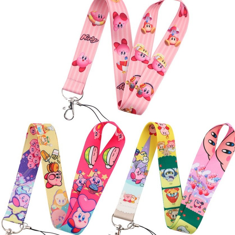 Hot Cute Kirby Lanyard Colorfu - đánh giá và giá Lanyard Badge Holder