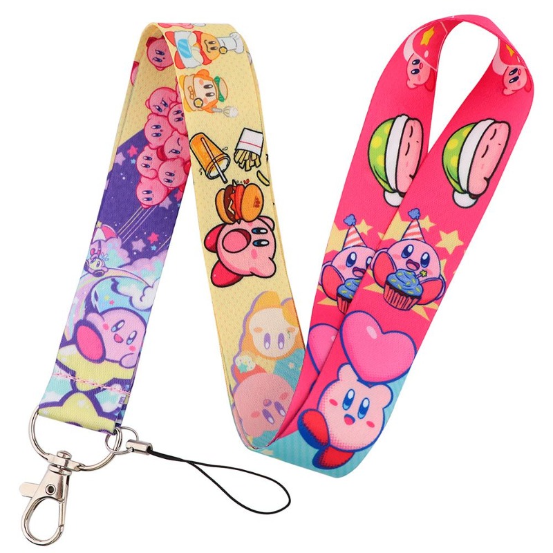 Hot Cute Kirby Lanyard Colorfu - đánh giá và giá Lanyard Badge Holder