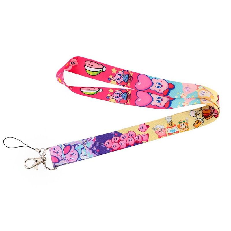 Hot Cute Kirby Lanyard Colorfu - đánh giá và giá Lanyard Badge Holder