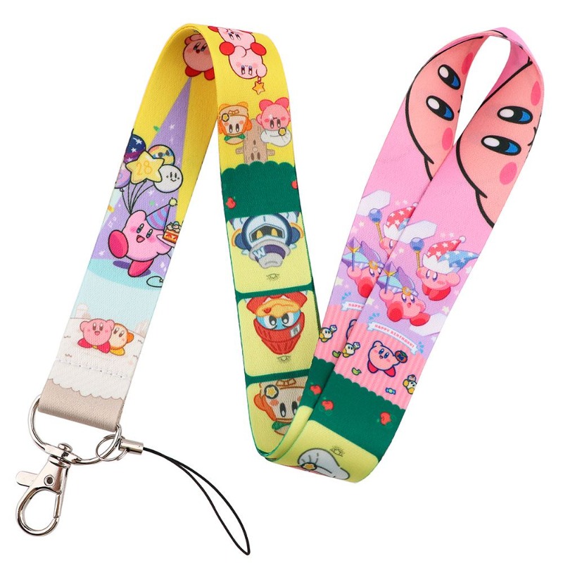 Hot Cute Kirby Lanyard Colorfu - đánh giá và giá Lanyard Badge Holder